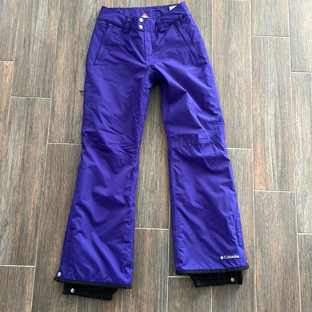 Columbia Bugaboo Omni Heat Ski Pants /snowboarding pants. Xs. Purple.